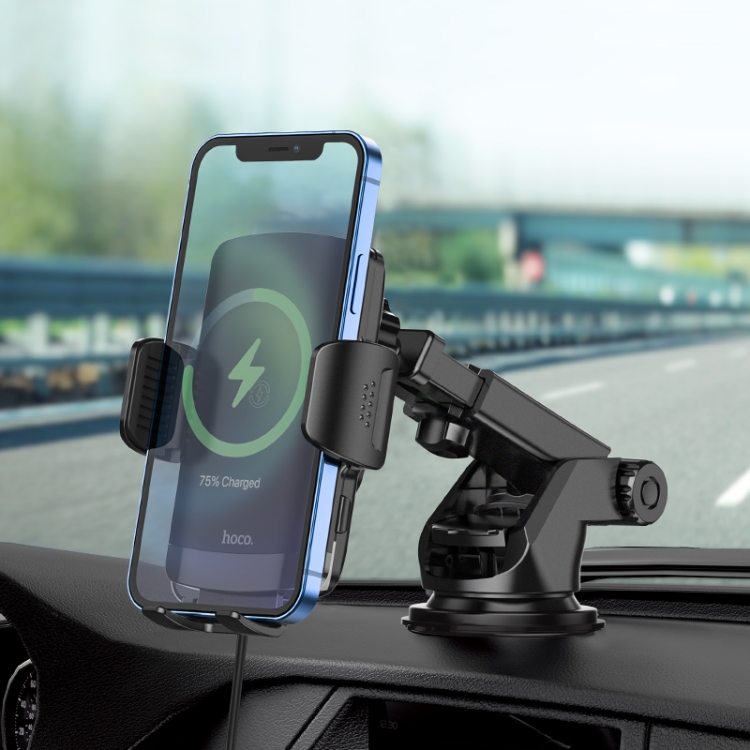 hoco CA84 Car Smart Wireless Charging Holder Bracket(Black) hoco CA84 Car Smart Wireless Charging Holder Bracket(Black)