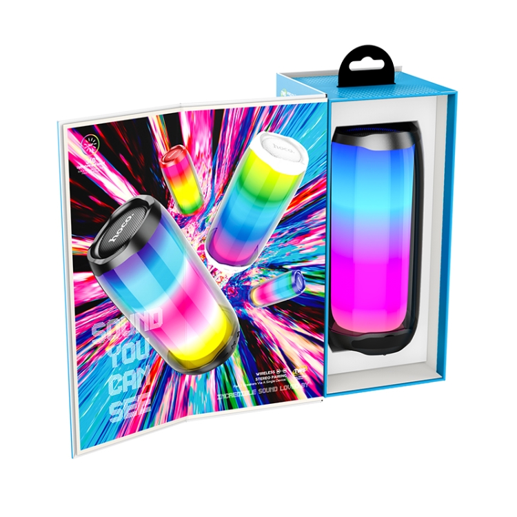 hoco HC8 Bluetooth 5.0 Colorful Luminous Wireless Bluetooth Speaker(Black) hoco HC8 Bluetooth 5.0 Colorful Luminous Wireless Bluetooth Speaker(Black)