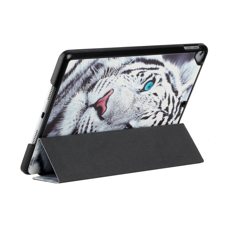 Silk Texture Colored Drawing Pattern Horizontal Flip Magnetic PU Leather Case with Three-folding Holder & Sleep / Wake-up Function For iPad Pro10.5 2017/Air 10.5 2019/10.2 2019 /10.2 2020(Tiger) Silk Texture Colored Drawing Pattern Horizontal Flip Magnetic PU Leather Case with Three-folding Holder & Sleep / Wake-up Function For iPad Pro10.5 2017/Air 10.5 2019/10.2 2019 /10.2 2020(Tiger)