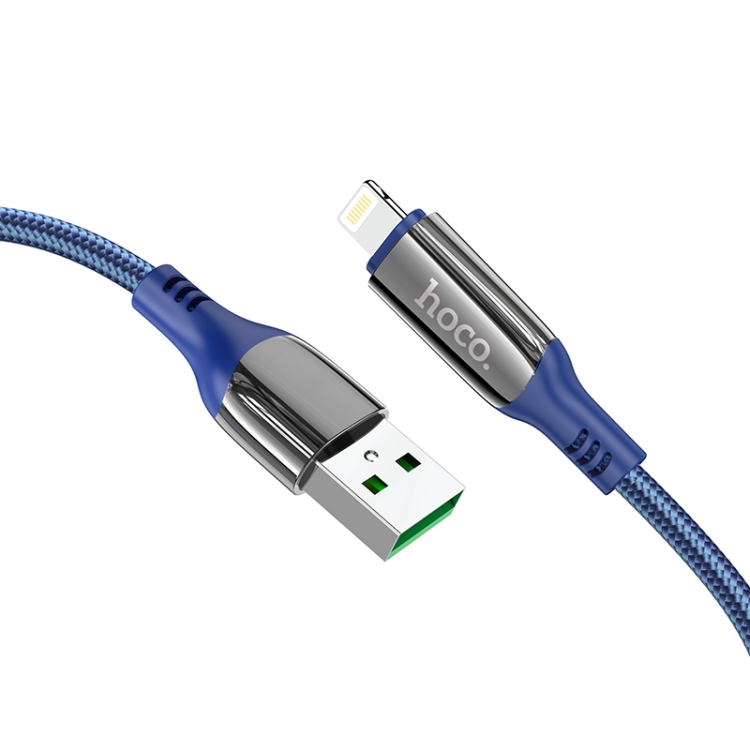 hoco S51 8 Pin Digital Display Charging Data Cable, Length: 1.2m(Blue) hoco S51 8 Pin Digital Display Charging Data Cable, Length: 1.2m(Blue)