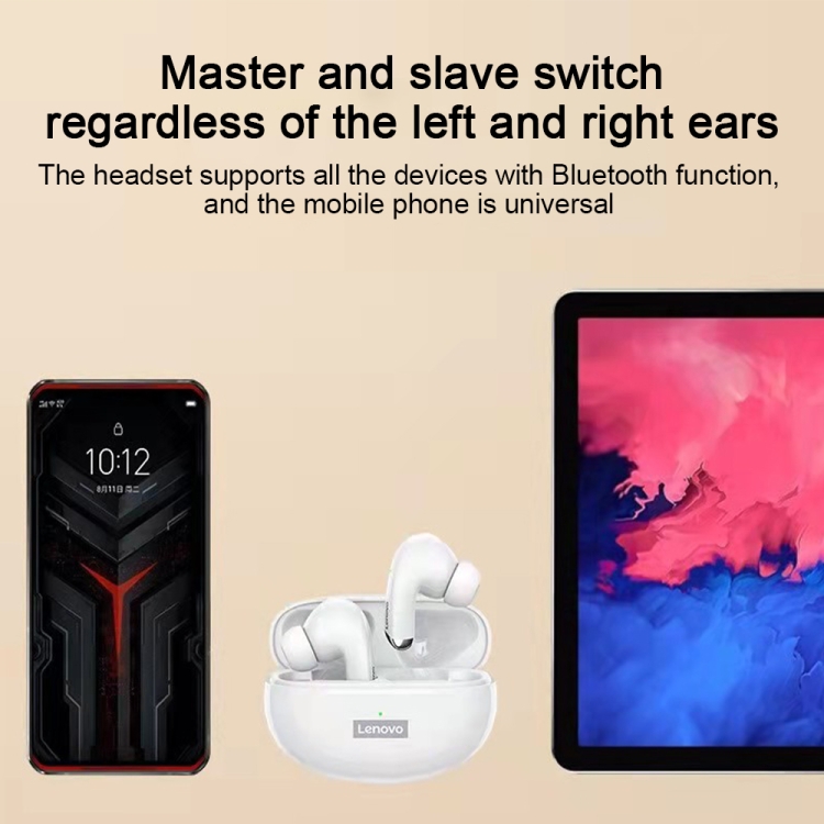 Lenovo LP5 Bluetooth 5.0 Intelligent Noise Reduction Wireless Bluetooth Earphone, STK Version(Black) Lenovo LP5 Bluetooth 5.0 Intelligent Noise Reduction Wireless Bluetooth Earphone, STK Version(Black)