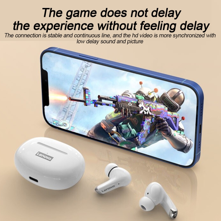Lenovo LP5 Bluetooth 5.0 Intelligent Noise Reduction Wireless Bluetooth Earphone, STK Version(Black) Lenovo LP5 Bluetooth 5.0 Intelligent Noise Reduction Wireless Bluetooth Earphone, STK Version(Black)