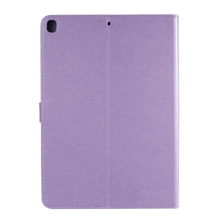 For iPad 10.2 / Pro 10.5 / Air 2019 Pressed Printing Cat and Tree Pattern Horizontal Flip Leather Case with Holder & Card Slots & Wallet(Purple) For iPad 10.2 / Pro 10.5 / Air 2019 Pressed Printing Cat and Tree Pattern Horizontal Flip Leather Case with Holder & Card Slots & Wallet(Purple)