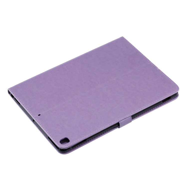 For iPad 10.2 / Pro 10.5 / Air 2019 Pressed Printing Cat and Tree Pattern Horizontal Flip Leather Case with Holder & Card Slots & Wallet(Purple) For iPad 10.2 / Pro 10.5 / Air 2019 Pressed Printing Cat and Tree Pattern Horizontal Flip Leather Case with Holder & Card Slots & Wallet(Purple)