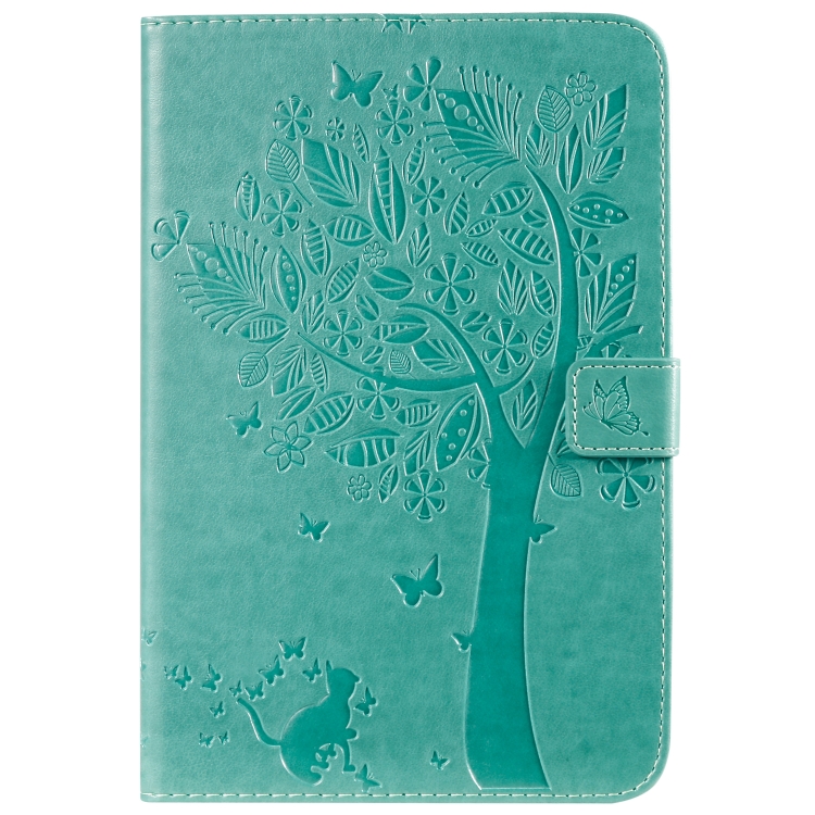 For iPad Mini 2019 & 4 & 3 & 2 & 1 Pressed Printing Cat and Tree Pattern Horizontal Flip Leather Case with Holder & Card Slots & Wallet(Green) For iPad Mini 2019 & 4 & 3 & 2 & 1 Pressed Printing Cat and Tree Pattern Horizontal Flip Leather Case with Holder & Card Slots & Wallet(Green)