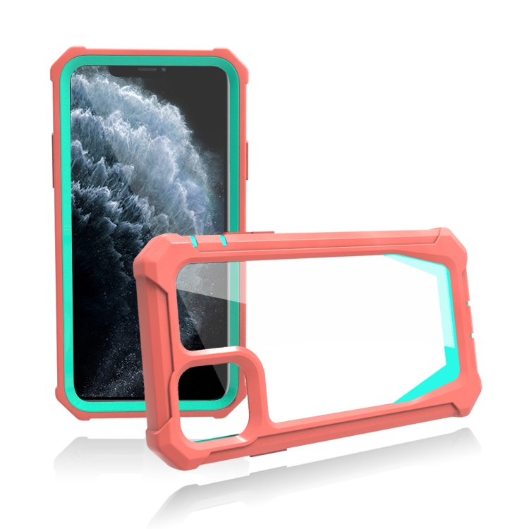 For iPhone 11 Pro Stellar Space PC + TPU 360 Degree All-inclusive Shockproof Case (Coral Pink+Blue Green) For iPhone 11 Pro Stellar Space PC + TPU 360 Degree All-inclusive Shockproof Case (Coral Pink+Blue Green)
