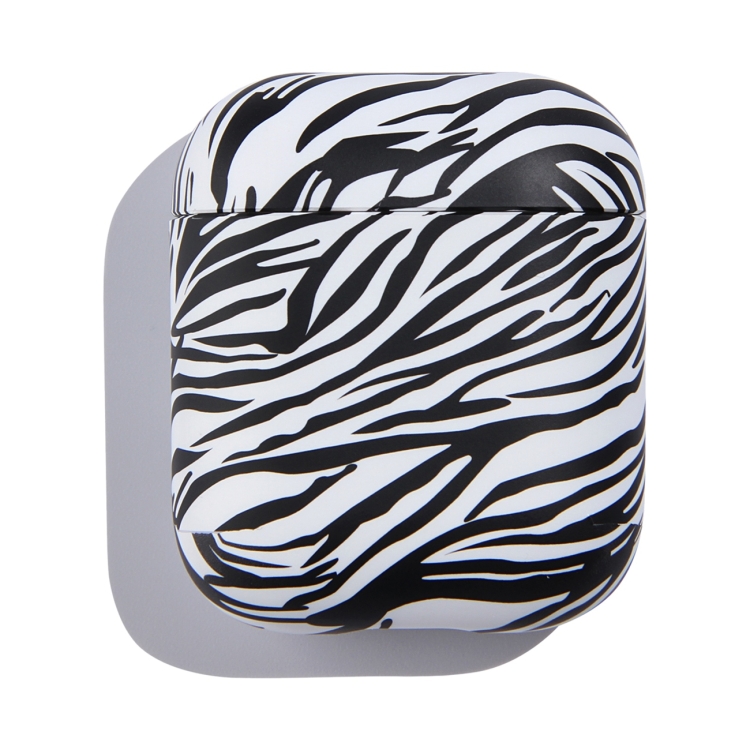 Anti-fall Wireless Earphone PC Protective Case For AirPods 1/2(Zebra Texture) Anti-fall Wireless Earphone PC Protective Case For AirPods 1/2(Zebra Texture)