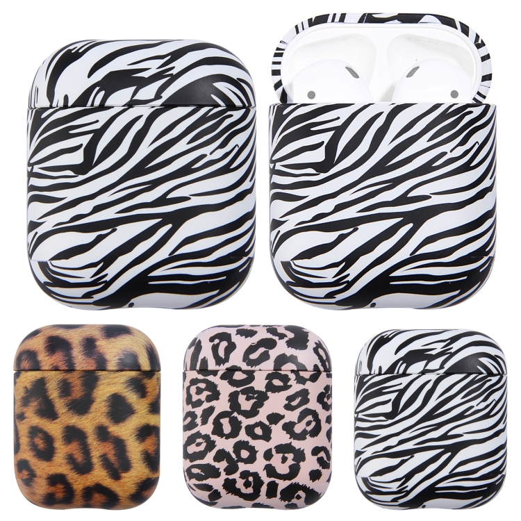 Anti-fall Wireless Earphone PC Protective Case For AirPods 1/2(Zebra Texture) Anti-fall Wireless Earphone PC Protective Case For AirPods 1/2(Zebra Texture)