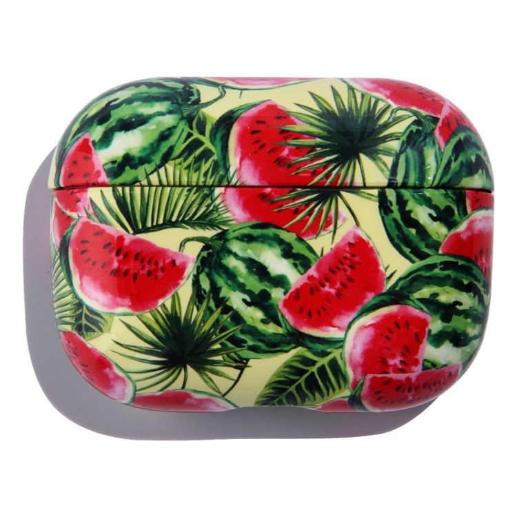 Fruit Pattern Anti-fall Wireless Earphone PC Protective Case For AirPods Pro(Watermelon) - 1