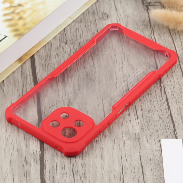 For Xiaomi Mi 11 Lite Acrylic + Color TPU Shockproof Case(Red) - 4
