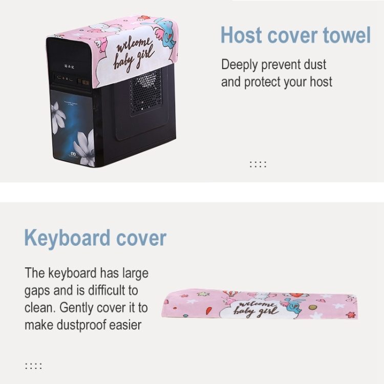 Desktop Computer LCD Monitor Cloth Dust-proof Cover, Size:32 inch(Good Night )