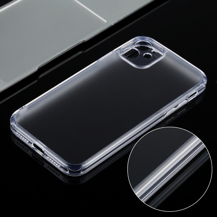 Frosted Stepless Fine Hole Glass Protective Case For iPhone 11 - 4