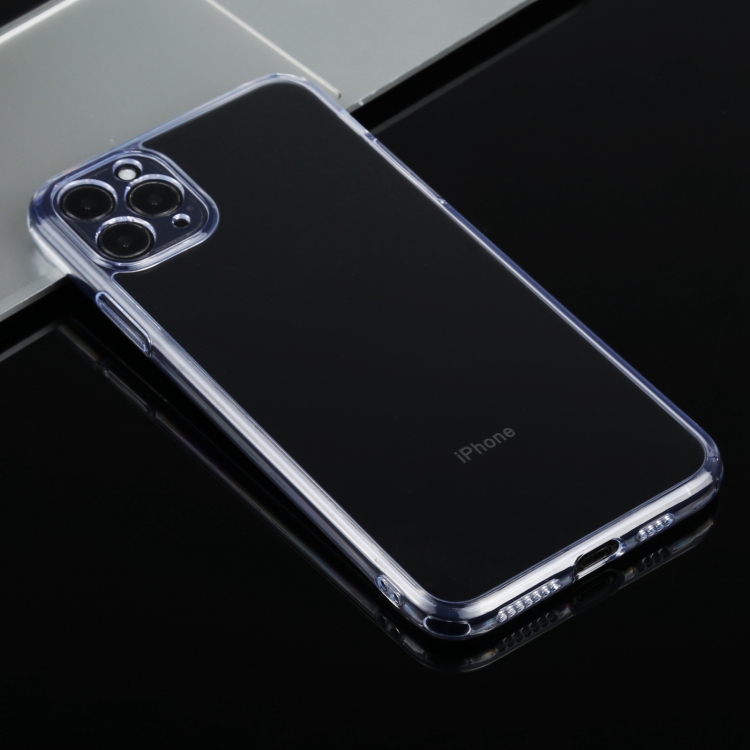 For iPhone 11 Pro Transparent Stepless Fine Hole Glass Protective Case For iPhone 11 Pro Transparent Stepless Fine Hole Glass Protective Case