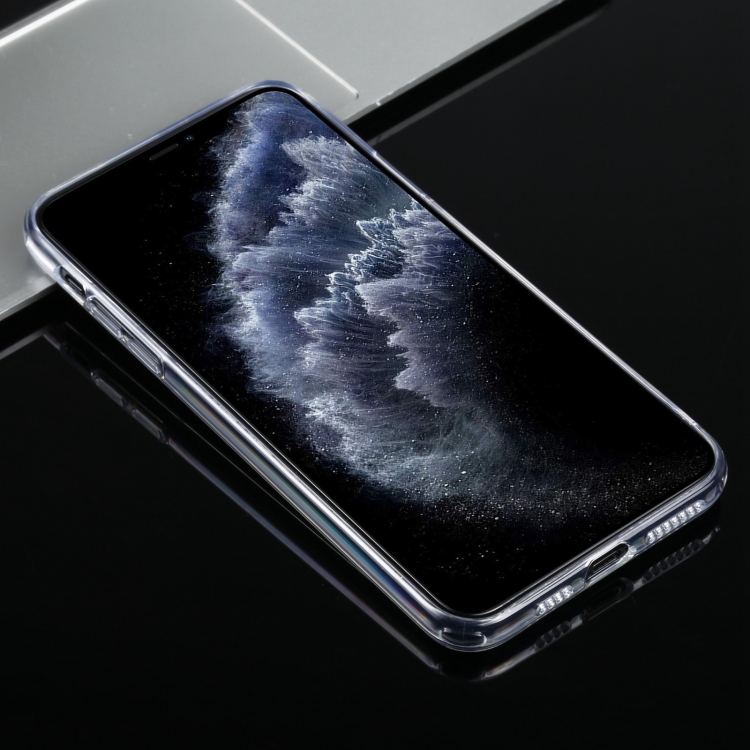 For iPhone 11 Pro Transparent Stepless Fine Hole Glass Protective Case For iPhone 11 Pro Transparent Stepless Fine Hole Glass Protective Case
