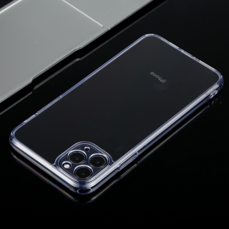 For iPhone 11 Pro Transparent Stepless Fine Hole Glass Protective Case For iPhone 11 Pro Transparent Stepless Fine Hole Glass Protective Case
