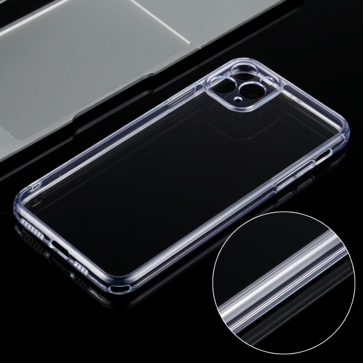 For iPhone 11 Pro Transparent Stepless Fine Hole Glass Protective Case For iPhone 11 Pro Transparent Stepless Fine Hole Glass Protective Case