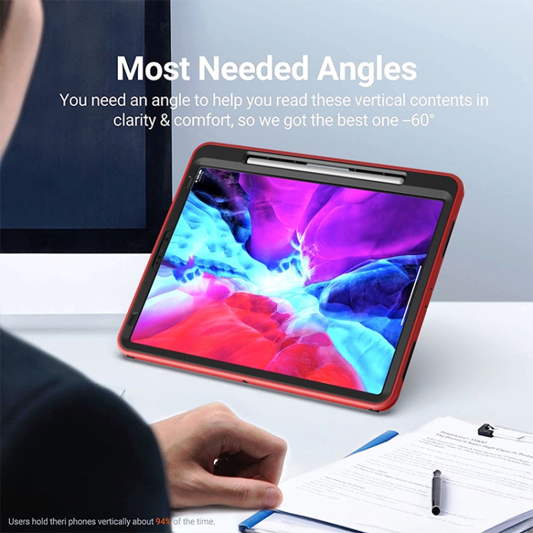 For iPad Pro 12.9 2021 / 2020 / 2018 360 Degree Rotation Turntable Robot Shockproof TPU + PC Protective Tablet Case with Holder & Hand Grip Strap & Shoulder Strap(Black Red) For iPad Pro 12.9 2021 / 2020 / 2018 360 Degree Rotation Turntable Robot Shockproof TPU + PC Protective Tablet Case with Holder & Hand Grip Strap & Shoulder Strap(Black Red)