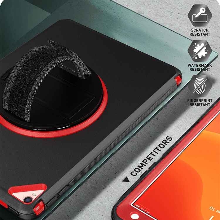 360 Degree Rotation Turntable Robot Shockproof TPU + PC Protective Case with Holder & Hand Grip Strap & Shoulder Strap For iPad Pro 10.5(Grey Black) 360 Degree Rotation Turntable Robot Shockproof TPU + PC Protective Case with Holder & Hand Grip Strap & Shoulder Strap For iPad Pro 10.5(Grey Black)