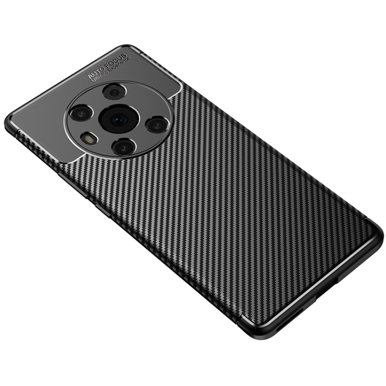 For Honor Magic3 Carbon Fiber Texture Shockproof TPU Case(Black) - 1