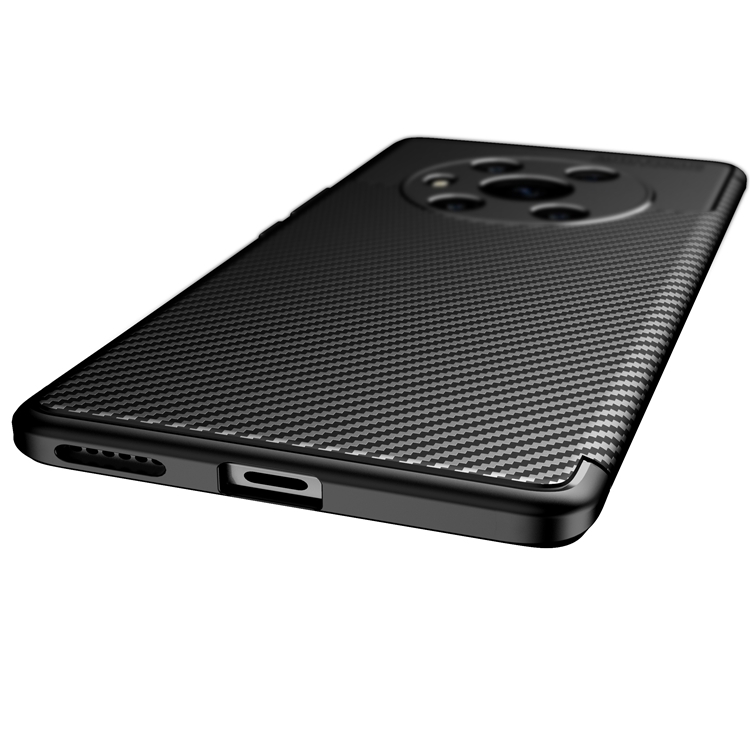 For Honor Magic3 Carbon Fiber Texture Shockproof TPU Case(Black) - 3