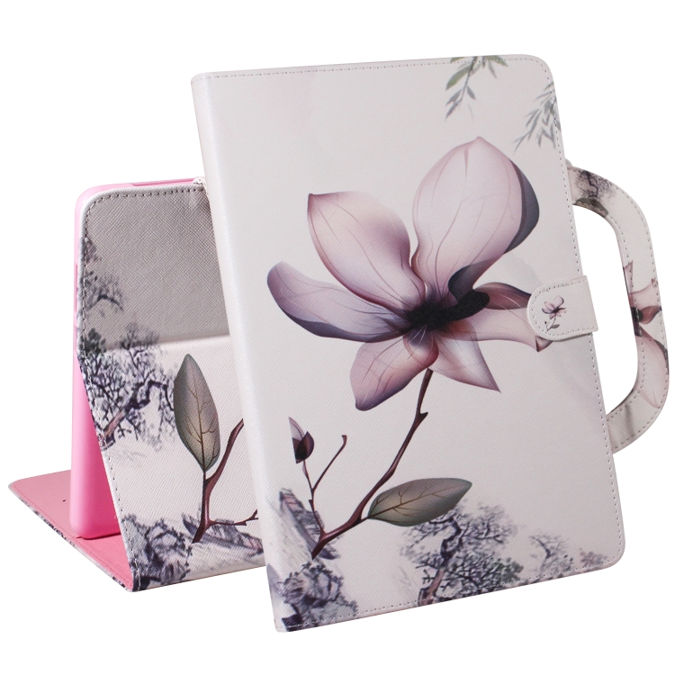For iPad 10.2 / 10.5 / Air 2019 3D Colored Drawing Horizontal Flip Leather Case with Holder & Card Slot & Wallet & Handle(Magnolia) For iPad 10.2 / 10.5 / Air 2019 3D Colored Drawing Horizontal Flip Leather Case with Holder & Card Slot & Wallet & Handle(Magnolia)