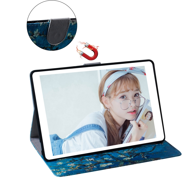 For iPad 10.2 / 10.5 / Air 2019 3D Colored Drawing Horizontal Flip Leather Case with Holder & Card Slots & Wallet(Apricot Flower) For iPad 10.2 / 10.5 / Air 2019 3D Colored Drawing Horizontal Flip Leather Case with Holder & Card Slots & Wallet(Apricot Flower)