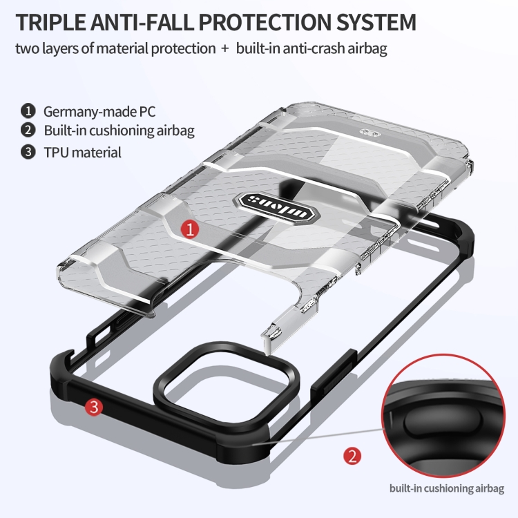 For iPhone 13 Pro Max wlons Explorer Series PC+TPU Protective Case (Black) For iPhone 13 Pro Max wlons Explorer Series PC+TPU Protective Case (Black)