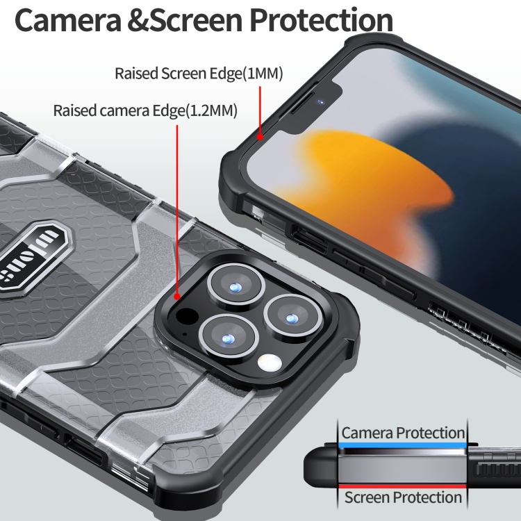 For iPhone 13 Pro Max wlons Explorer Series PC+TPU Protective Case (Black) For iPhone 13 Pro Max wlons Explorer Series PC+TPU Protective Case (Black)