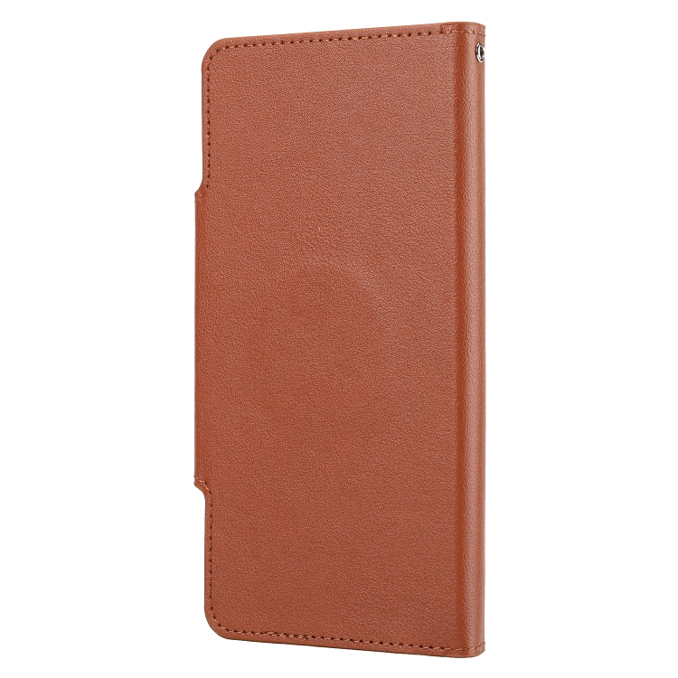 For iPhone 13 Pro Max Ultra-thin Detachable Silk Texture Horizontal Flip PU Leather Case with Card Slots & Wallet & Photo Frame (Brown) For iPhone 13 Pro Max Ultra-thin Detachable Silk Texture Horizontal Flip PU Leather Case with Card Slots & Wallet & Photo Frame (Brown)