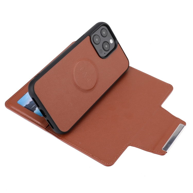 For iPhone 13 Pro Max Ultra-thin Detachable Silk Texture Horizontal Flip PU Leather Case with Card Slots & Wallet & Photo Frame (Brown) For iPhone 13 Pro Max Ultra-thin Detachable Silk Texture Horizontal Flip PU Leather Case with Card Slots & Wallet & Photo Frame (Brown)