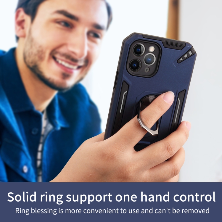 PC + TPU Protective Case with 360 Degrees Rotatable Ring Holder For iPhone 11 Pro(Royal Blue) PC + TPU Protective Case with 360 Degrees Rotatable Ring Holder For iPhone 11 Pro(Royal Blue)
