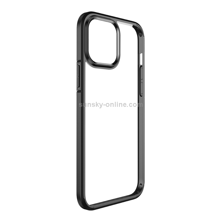 For iPhone 13 Pro Max wlons Ice Crystal PC + TPU Shockproof Case (Black) For iPhone 13 Pro Max wlons Ice Crystal PC + TPU Shockproof Case (Black)