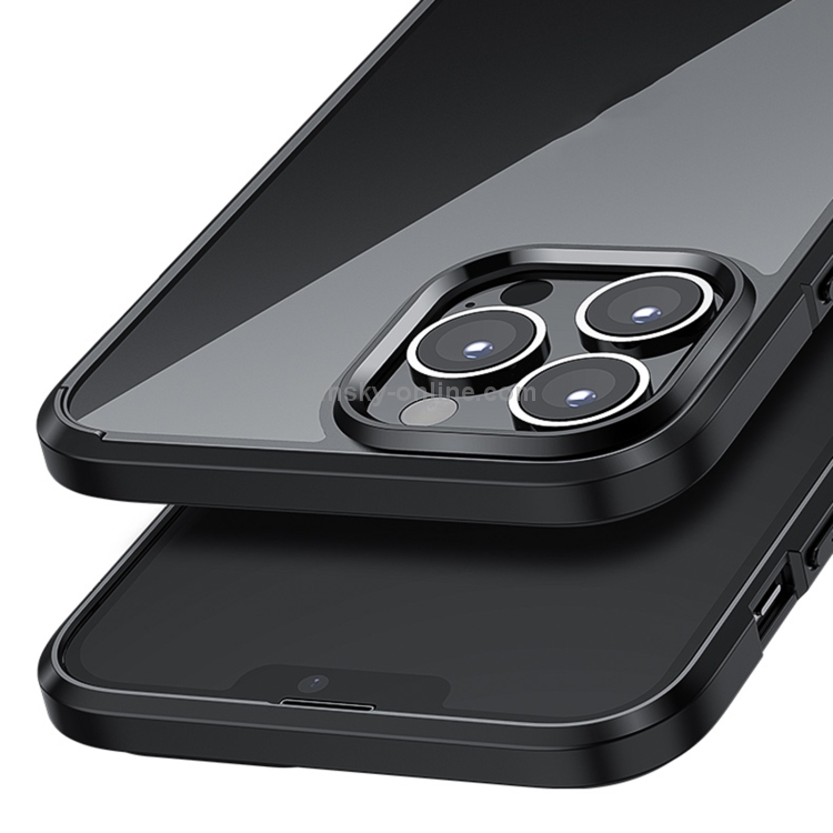 For iPhone 13 Pro Max wlons Ice Crystal PC + TPU Shockproof Case (Black) For iPhone 13 Pro Max wlons Ice Crystal PC + TPU Shockproof Case (Black)