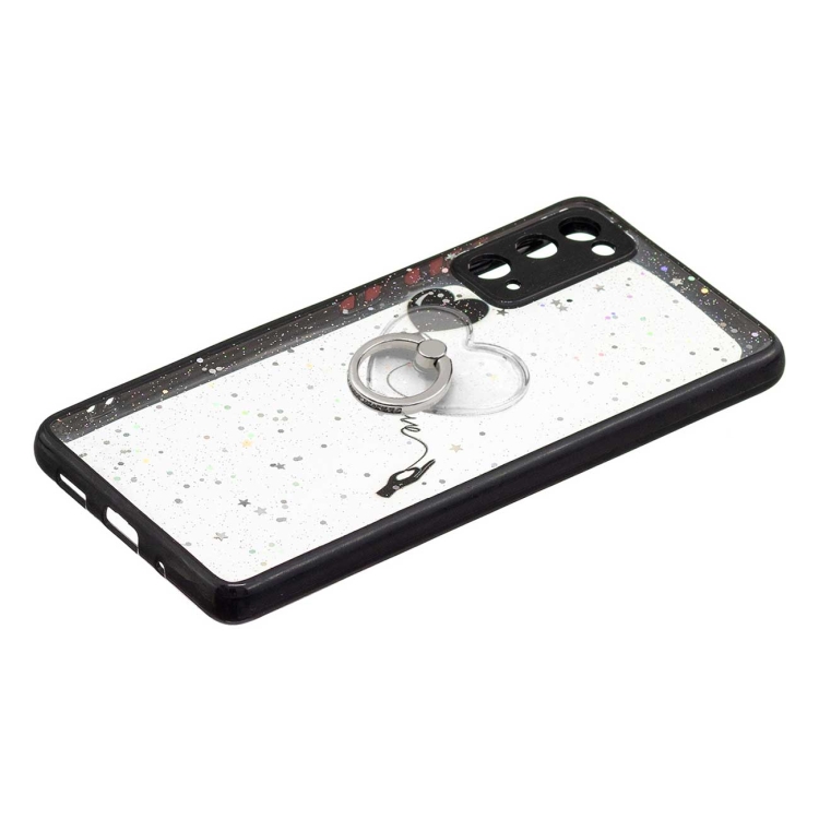 For Samsung Galaxy S20 FE 4G / 5G Colored Drawing Starry Sky Epoxy TPU Shockproof Case with Ring Holder(Heart) For Samsung Galaxy S20 FE 4G / 5G Colored Drawing Starry Sky Epoxy TPU Shockproof Case with Ring Holder(Heart)