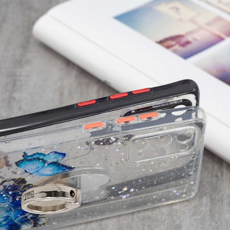 For Samsung Galaxy S20 FE 4G / 5G Colored Drawing Starry Sky Epoxy TPU Shockproof Case with Ring Holder(Heart) For Samsung Galaxy S20 FE 4G / 5G Colored Drawing Starry Sky Epoxy TPU Shockproof Case with Ring Holder(Heart)