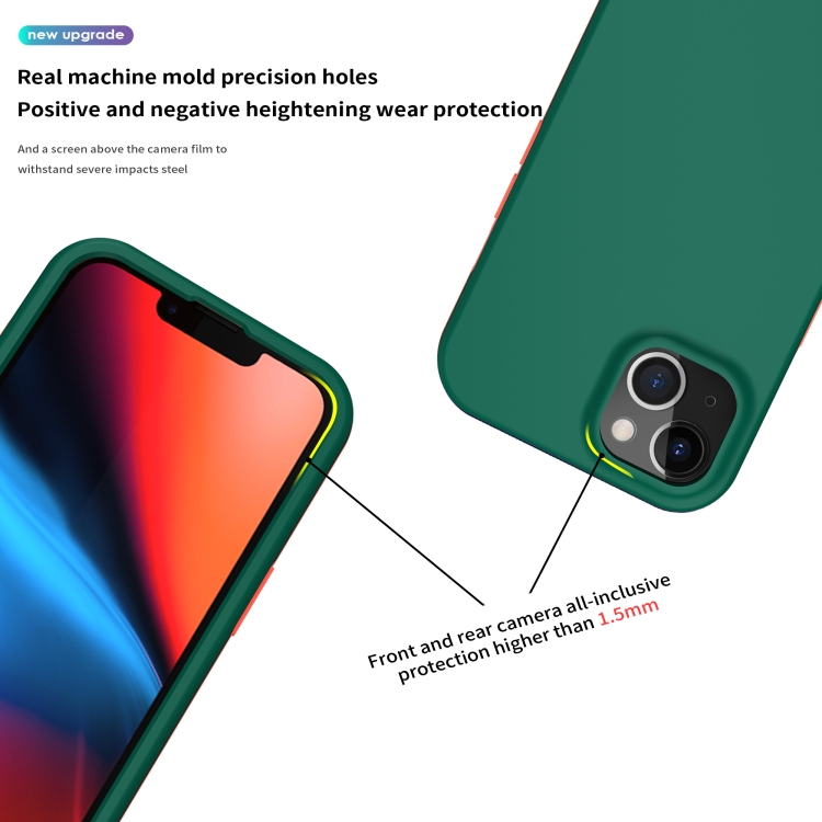 For iPhone 13 mini Dual-color 360 Degrees Full Coverage Protective PC + TPU Shockproof Case (Dark Green) For iPhone 13 mini Dual-color 360 Degrees Full Coverage Protective PC + TPU Shockproof Case (Dark Green)