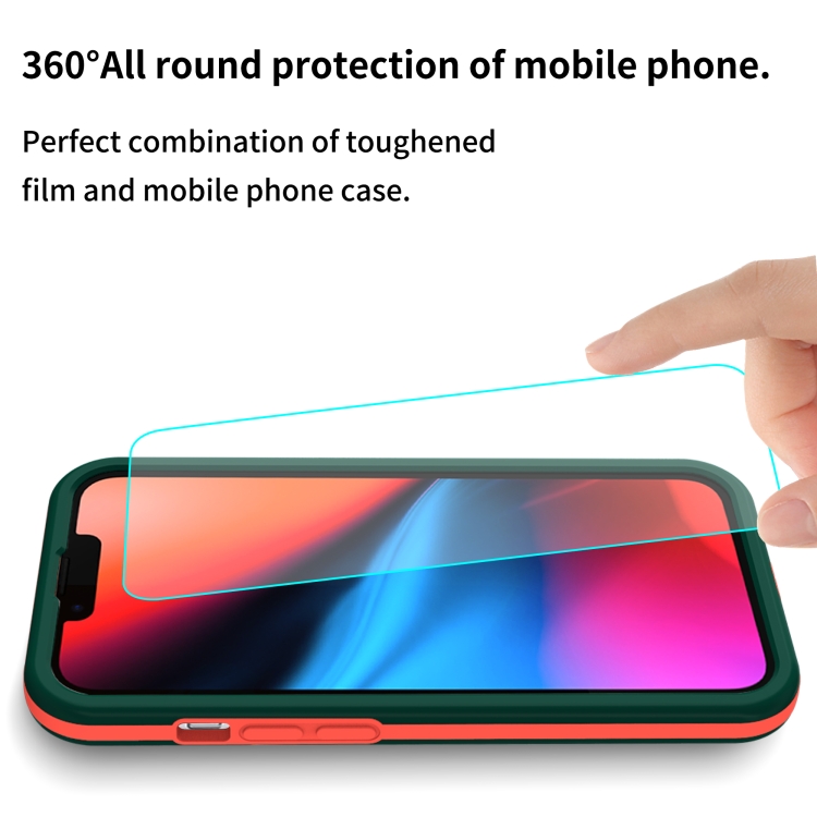 For iPhone 13 mini Dual-color 360 Degrees Full Coverage Protective PC + TPU Shockproof Case (Dark Green) For iPhone 13 mini Dual-color 360 Degrees Full Coverage Protective PC + TPU Shockproof Case (Dark Green)