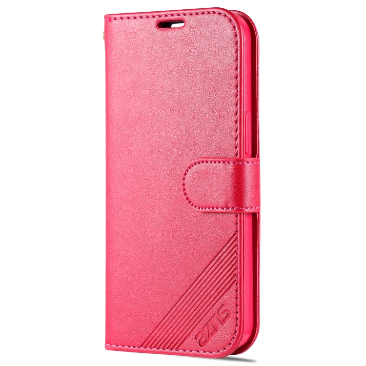 For iPhone 13 mini AZNS Sheepskin Texture Horizontal Flip Leather Case with Holder & Card Slots & Wallet (Red) For iPhone 13 mini AZNS Sheepskin Texture Horizontal Flip Leather Case with Holder & Card Slots & Wallet (Red)
