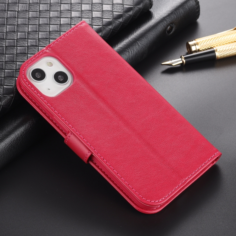 For iPhone 13 mini AZNS Sheepskin Texture Horizontal Flip Leather Case with Holder & Card Slots & Wallet (Red) For iPhone 13 mini AZNS Sheepskin Texture Horizontal Flip Leather Case with Holder & Card Slots & Wallet (Red)