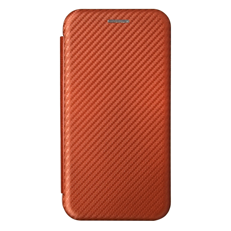 For iPhone 13 mini Carbon Fiber Texture Horizontal Flip TPU + PC + PU Leather Case with Card Slot (Brown) For iPhone 13 mini Carbon Fiber Texture Horizontal Flip TPU + PC + PU Leather Case with Card Slot (Brown)