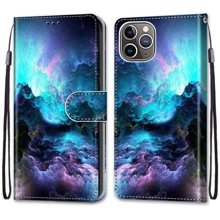 For iPhone 13 mini Coloured Drawing Cross Texture Horizontal Flip PU Leather Case with Holder & Card Slots & Wallet & Lanyard (Colorful Clouds) For iPhone 13 mini Coloured Drawing Cross Texture Horizontal Flip PU Leather Case with Holder & Card Slots & Wallet & Lanyard (Colorful Clouds)
