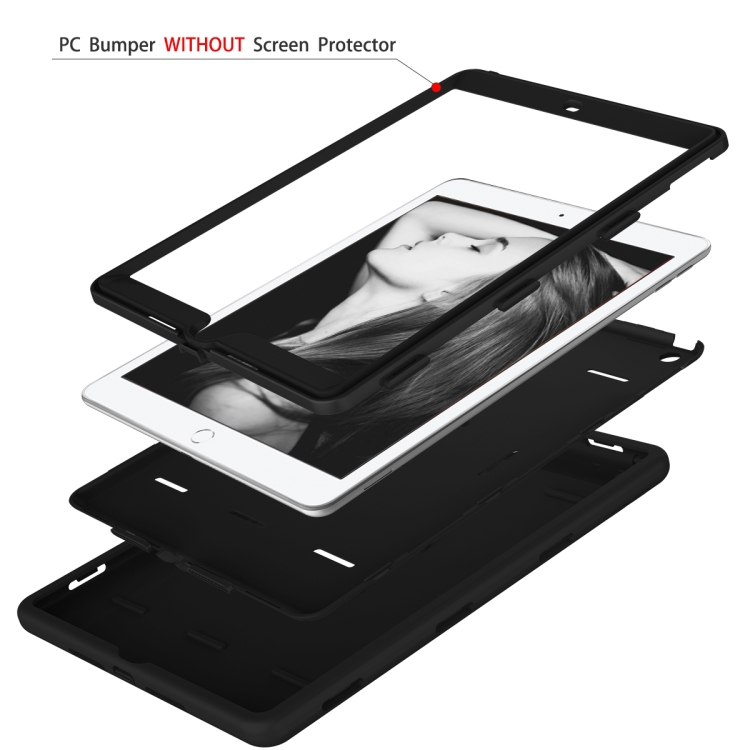 For iPad 10.2 2021 / 2020 / 2019 Anti-Fingerprint Shockproof PC + Silicone Protective Case(Black) For iPad 10.2 2021 / 2020 / 2019 Anti-Fingerprint Shockproof PC + Silicone Protective Case(Black)