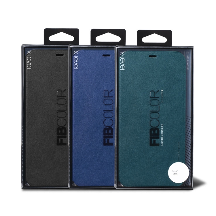 For iPhone 13 Pro Max X-level Fib Color Series Ultra Thin PU + TPU Horizontal Flip Leather Case with Holder (Blue) For iPhone 13 Pro Max X-level Fib Color Series Ultra Thin PU + TPU Horizontal Flip Leather Case with Holder (Blue)