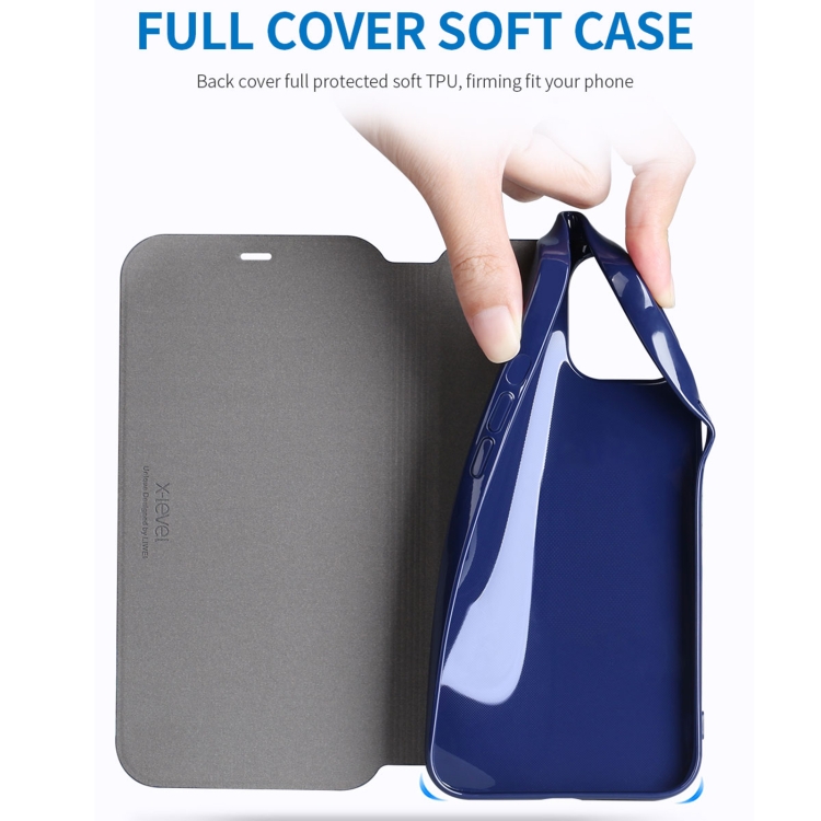 For iPhone 13 Pro Max X-level Fib Color Series Ultra Thin PU + TPU Horizontal Flip Leather Case with Holder (Blue) For iPhone 13 Pro Max X-level Fib Color Series Ultra Thin PU + TPU Horizontal Flip Leather Case with Holder (Blue)