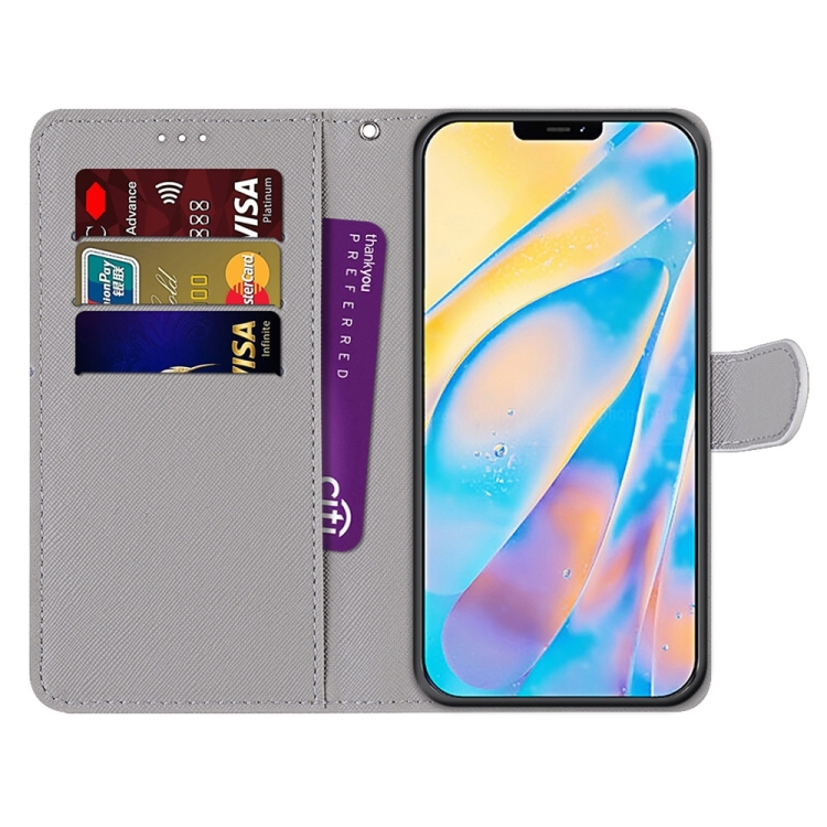 For iPhone 13 mini Coloured Drawing Cross Texture Horizontal Flip PU Leather Case with Holder & Card Slots & Wallet & Lanyard (Slant Hat Blue Mirror Cat) For iPhone 13 mini Coloured Drawing Cross Texture Horizontal Flip PU Leather Case with Holder & Card Slots & Wallet & Lanyard (Slant Hat Blue Mirror Cat)