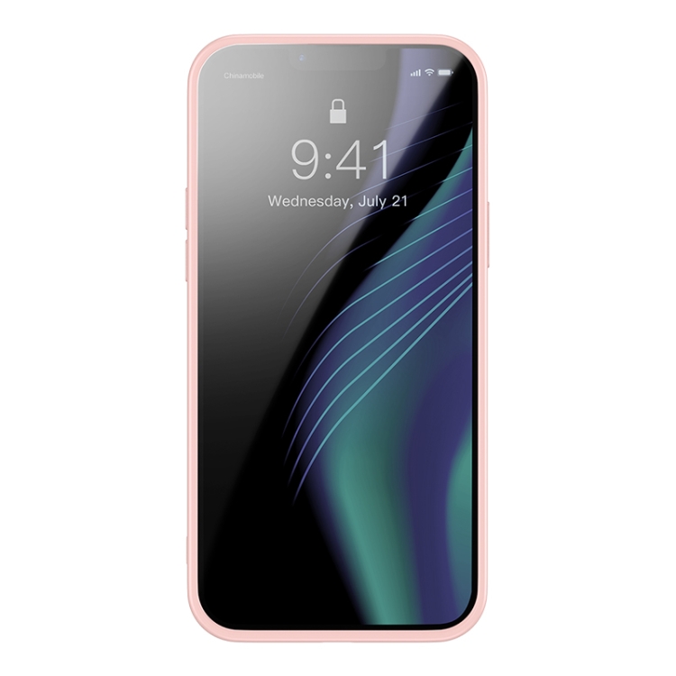 For iPhone 13 mini Baseus Crystal Phone Case (Pink) For iPhone 13 mini Baseus Crystal Phone Case (Pink)