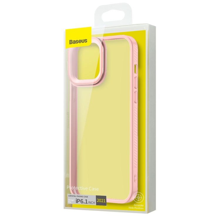 For iPhone 13 mini Baseus Crystal Phone Case (Pink) For iPhone 13 mini Baseus Crystal Phone Case (Pink)