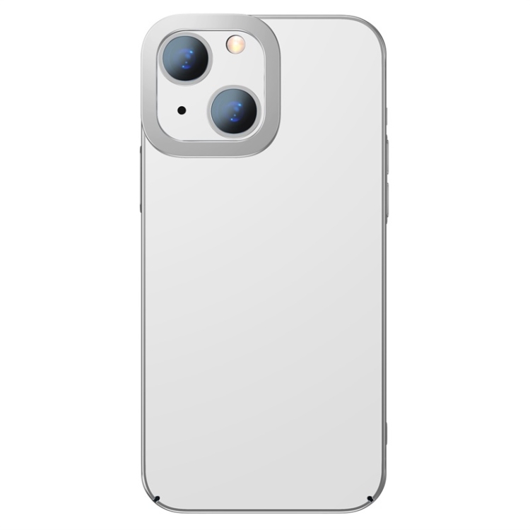 For iPhone 13 mini Baseus Glitter Plating PC Shockproof Protective Case (Silver) For iPhone 13 mini Baseus Glitter Plating PC Shockproof Protective Case (Silver)
