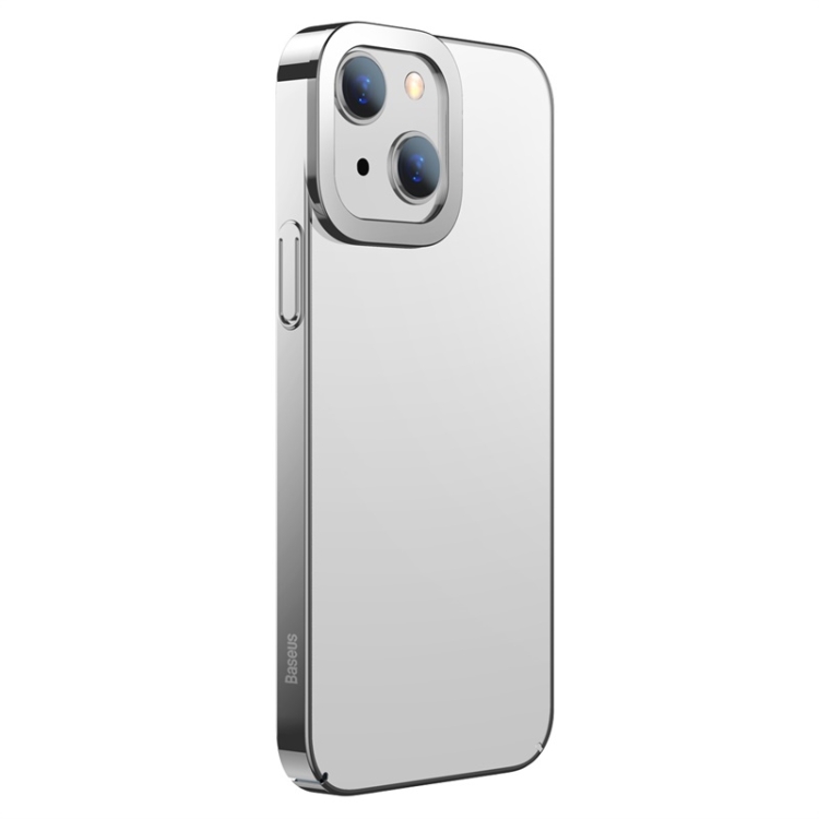 For iPhone 13 mini Baseus Glitter Plating PC Shockproof Protective Case (Silver) For iPhone 13 mini Baseus Glitter Plating PC Shockproof Protective Case (Silver)