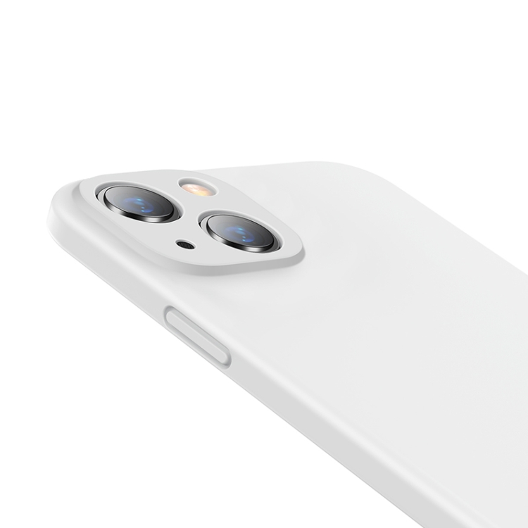 For iPhone 13 mini Baseus Liquid Silica Gel Protective Case (Beige White) For iPhone 13 mini Baseus Liquid Silica Gel Protective Case (Beige White)